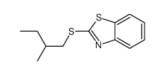 2-(2-methylbutylsulfanyl)-1,3-benzothiazole结构式