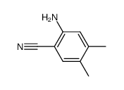 2-氨基-4,5-二甲基苯甲腈结构式