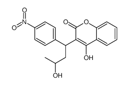 4-hydroxy-3-[3-hydroxy-1-(4-nitrophenyl)butyl]chromen-2-one Structure