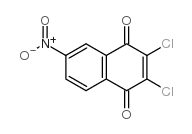 2,3-DICHLORO-6-NITRO-1,4-NAPHTHOQUINONE structure