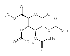 2,3,4-三-O-乙酰基-α-D-葡萄糖醛酸甲酯结构式