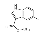 5-氟-1H-吲哚-3-羧酸甲酯结构式