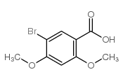 5-溴-2,4-二甲氧基苯甲酸结构式