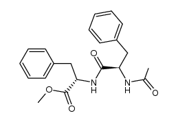N-Acetylphenylalanylphenylalanine methyl ester Structure
