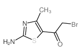 1-(2-氨基-4-甲基噻唑-5-基)-2-溴乙酮结构式