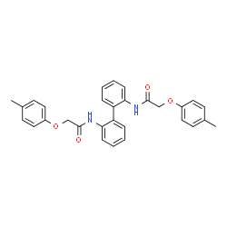 N,N'-2,2'-Biphenyldiylbis[2-(4-methylphenoxy)acetamide] Structure