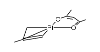 Pt(η3-CH2CMeCH2)(acac)结构式