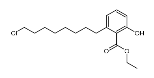 ethyl 6-(8-chlorooctyl)salicylate结构式