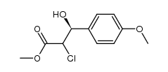 (3S)-methyl 2-chloro-3-hydroxy-3-(4-methoxyphenyl)propanoate Structure