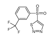 5-{[3-(三氟甲基)苯基]磺酰基}-1,2,3-噻二唑结构式