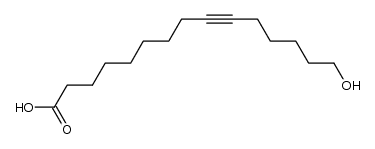 15-hydroxypentadec-9-ynoic acid Structure