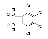 2,3,4,5,7,7,8,8-octachlorobicyclo[4.2.0]octa-1(6),2,4-triene结构式