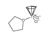 dichloro(η5-cyclopentadienyl)(tetrahydrofuran)titanium(III)结构式