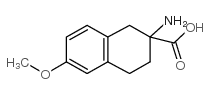 2-氨基-6-甲氧基-1,2,3,4-四氢萘-2-羧酸结构式