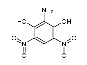 2-amino-4,6-dinitro-resorcinol Structure