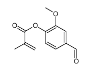 (4-formyl-2-methoxyphenyl) 2-methylprop-2-enoate Structure
