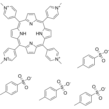 5,10,15,20-四(1-甲基-4-吡啶基)卟啉四(对甲苯磺酸盐)结构式