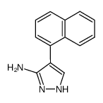 4-(NAPHTHALEN-1-YL)-1H-PYRAZOL-3-AMINE结构式