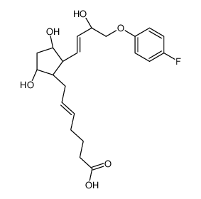 (Z)-7-[(2R)-2-[(E,3R)-4-(4-fluorophenoxy)-3-hydroxybut-1-enyl]-3,5-dihydroxycyclopentyl]hept-5-enoic acid结构式