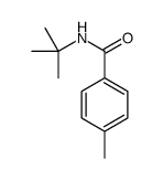 N-叔丁基-4-甲基苯甲酰胺结构式