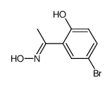 2-hydroxy-5-bromoacetophenone oxime结构式