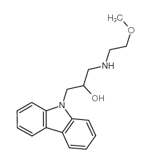 1-咔唑-9-基-3-(2-甲氧基乙基氨基)-2-丙醇结构式