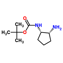 (1S,2R)-2-氨基-1-(Boc-氨基)环戊烷结构式