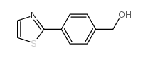 [4-(1,3-噻唑-2-基)苯基]甲醇结构式