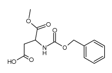Z-D-天冬氨酸-1-甲酯结构式