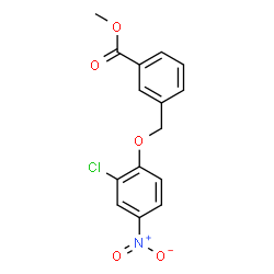 3-(2-CHLORO-4-NITRO-PHENOXYMETHYL)-BENZOIC ACID METHYL ESTER Structure