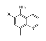 6-bromo-8-methylquinolin-5-amine Structure