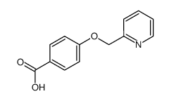 4-(吡啶-2-基甲氧基)苯甲酸结构式