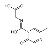 2-[(5-methyl-2-oxopyrazine-1-carbonyl)amino]acetic acid Structure