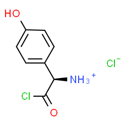(R)-[2-chloro-1-(4-hydroxyphenyl)-2-oxoethyl]ammonium chloride Structure