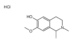 7-methoxy-1,2-dimethyl-1,2,3,4-tetrahydroisoquinolin-2-ium-6-ol,chloride结构式