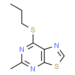 5-Methyl-7-(propylthio)thiazolo[5,4-d]pyrimidine structure