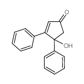 (4S)-4-hydroxy-3,4-diphenyl-cyclopent-2-en-1-one Structure
