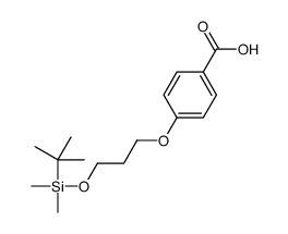 4-[3-[tert-butyl(dimethyl)silyl]oxypropoxy]benzoic acid Structure