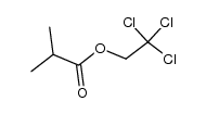 Isobutyric acid 2,2,2-trichloroethyl ester Structure