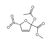(Z)-methyl 2-acetoxy-5-nitro-2,5-dihydro-2-furancarboxylate结构式