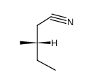 (+)-(S)-3-methylpentanenitrile Structure