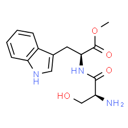 methyl N-L-seryl-L-tryptophanate结构式