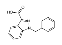 1-[(2-methylphenyl)methyl]indazole-3-carboxylic acid结构式