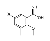 5-bromo-2-methoxy-3-methylbenzamide Structure