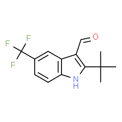 1H-Indole-3-carboxaldehyde,2-(1,1-dimethylethyl)-5-(trifluoromethyl)-(9CI) Structure
