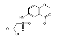 3-硝基-4-甲氧基苯胺磺酰基乙酸结构式