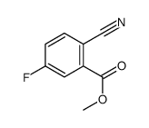 2-氰基-5-氟苯甲酸甲酯结构式