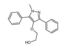 2-(1-methyl-3,5-diphenylpyrazol-4-yl)oxyethanol Structure