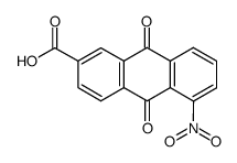 5-nitro-9,10-dioxo-9,10-dihydro-anthracene-2-carboxylic acid结构式