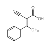 2-Butenoicacid, 2-cyano-3-phenyl-结构式